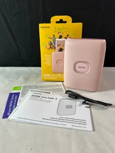 Fujifilm Instax Mini Link 2 FI023W Pink Portable Bluetooth Smartphone Printer - Picture 1 of 11