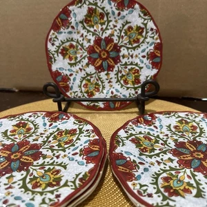 Le Cadeaux Melamin Allegra Rot Dessertteller 6,5 Zoll 6er Set - Bild 1 von 3