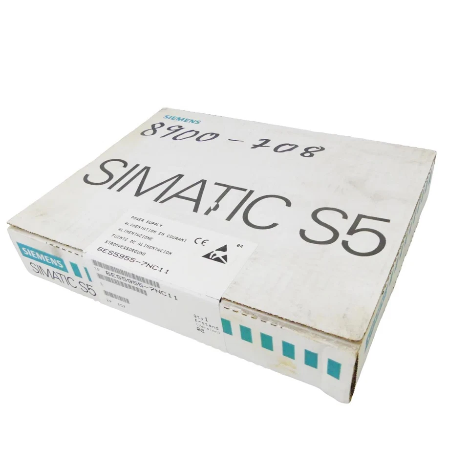 SIEMENS SIMATIC S5 6ES5955-7NC11 6ES5 955-7NC11 STROMVERSORGUNG Vers: 2 -sealed- - Bild 1 von 3