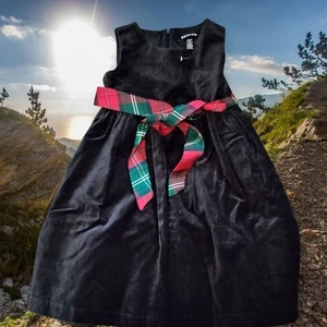 George Black Velvet Christmas Dress Girls Size 6X NWOT - Picture 1 of 4