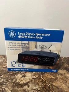 Vintage NEW IN BOX GE Alarm Clock Radio AM/FM Model 7-4815 SpaceSaver - Picture 1 of 4
