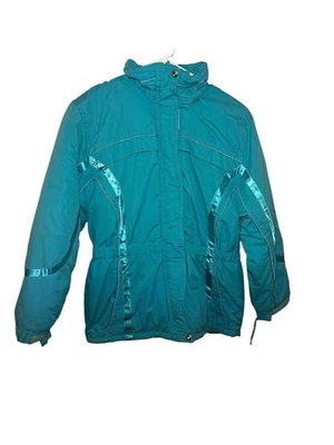 Chaqueta de esquí Big Chill vintage verde azulado equipo técnico talla grande Foto 1 de 4