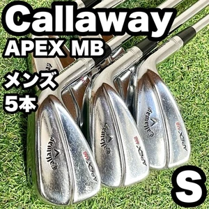 Callaway APEX MB Iron Set Men s 5 pieces S Right Muscle Back Muscle from Japan - Picture 1 of 10
