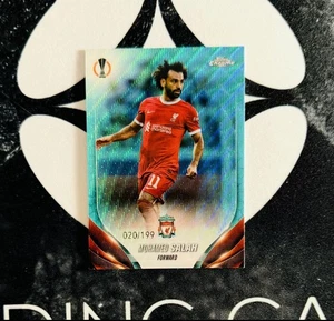 2023-24 Topps UCC Chrome - Mohamed Salah Aqua Wave /199 - Liverpool FC - Bild 1 von 2