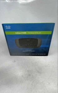 Cisco Linksys E1000 Black Portable Wireless N-Router Open Box Not Tested - Picture 1 of 5