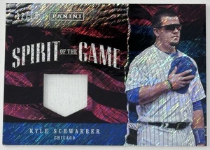 Kyle Schwarber 2017 Panini Father’s Day Spirit Of The Game Patch 12/15 Jersey # - Picture 1 of 3