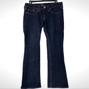 bebe Women's Jeans Size 29 Boot Cut Bling Pockets - Picture 1 of 9
