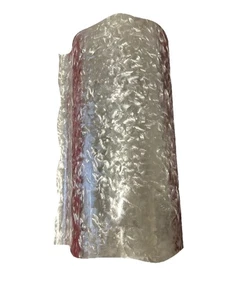 Große silberne Metall Wandleuchte Innen Außen 24 Zoll Chrom Art Deco Lampe - Bild 1 von 23