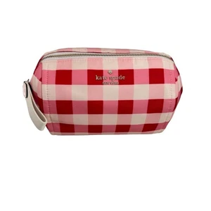 NWT Kate Spade make up pouch Chelsea Gingham Check Print - Picture 1 of 5
