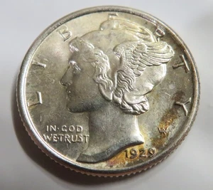 1929 Mercury Dime - FSB - GEM BU - Picture 1 of 3