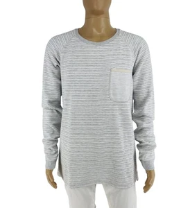 Maglione maglione girocollo SCOTCH & SODA uomo grigio a righe taglia 2XL - Foto 1 di 9