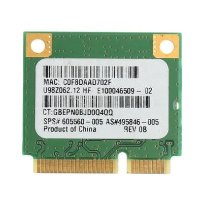 Wireless 150M 802.11b/g/n Half Mini PCI-E Card For HP Atheros AR5B95 605560-005 - Image 1 of 4