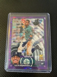 Julio Rodriguez Topps Chrome 2023 /275 Purple Sonar #200 - Picture 1 of 2