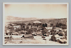 RPPC Overlooking Ely Nevada Antique Cars Paint Sign Unposted