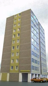 Kingsway, 00 scale, Large Block of Flats  17" tall ** best seller **, ready made - Picture 1 of 5