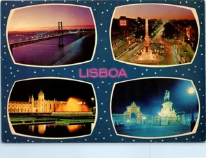 Lissabon, Portugal Mehransicht Postkarte - Bild 1 von 2