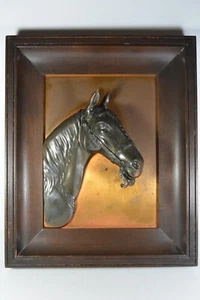 Fine Vintage SOLID Bronze Horse Head - Picture 1 of 9