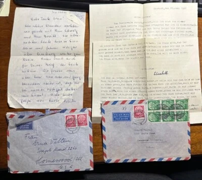 2 - 1957 German Letters to USA - You Get Both - Image 1 of 4