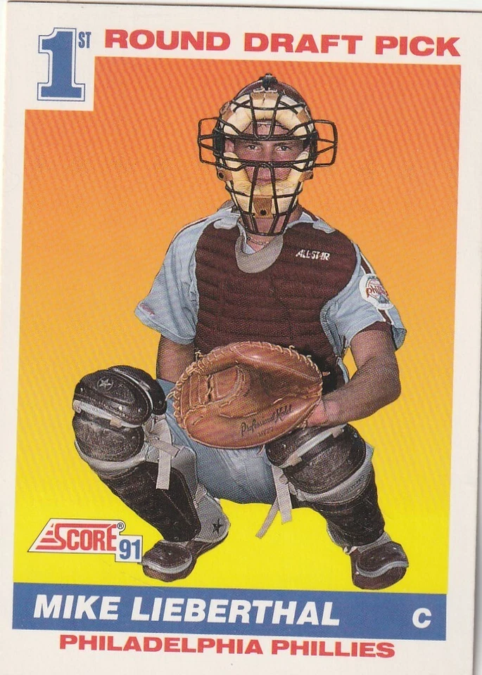 FREE SHIPPING-MINT-1991 Score Mike Lieberthal #683 PHILLIES 1ST DRAFT PICK - Image 1 of 1