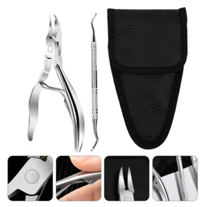 Cuticle Nippers Ingrown Toe Nipper Nail Clippers Set Nail Grooming Tool - Picture 1 of 12