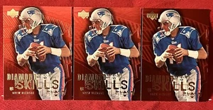 (3) 2000 Upper Deck Black Diamond Skills #DS12 Drew Bledsoe New England Patriots - Picture 1 of 2