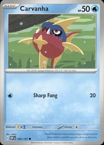 2023 Pokemon Scarlet & Violet Base Set Carvanha 046/198 - Picture 1 of 1