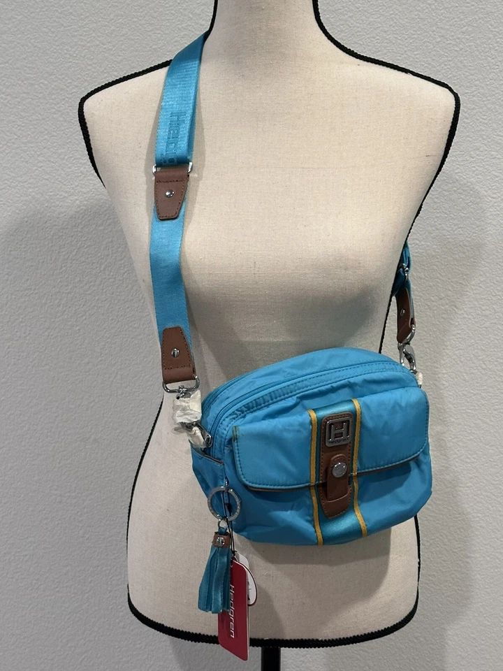 "Nuevo Bolso Mensajero Bandolera Hedgren Informal Elegante Azul Báltico HCCH07 9""x6""" Foto 1 de 2