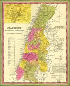 Palestine & Adjacent Countries - 1846 - Map Poster - Picture 1 of 1