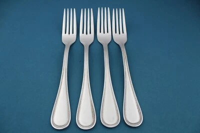 4 Tenedores de Cena Toalla CUENTAS ANTIGUAS 18/8 Acero Inoxidable Corea 7 7/8" Foto 1 de 4