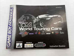 Toca World Touring Cars Nintendo Gameboy Advance GBA Instruction Manual/Booklet - Bild 1 von 2