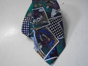 Baseball Home Run Tie New 417 Van Heusen Diamond Batter Pitcher - Picture 1 of 4