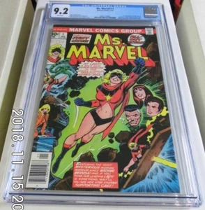 1976 ORIGINAL OWNER Ms. Marvel #1 CGC NM- 9.2 WHITE PGS FREE PRIORITY SHIPPING!! - Picture 1 of 4
