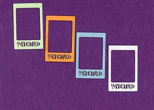 Tarjetas de álbum de recortes de troquelados FRAME ADVENTURE troquelados - Imagen 1 de 1