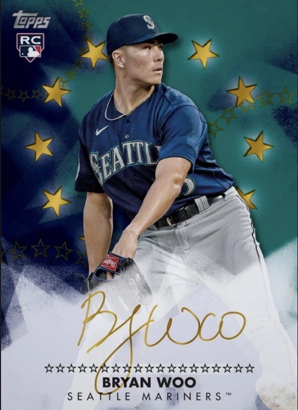 2024 Topps Baseball Stars Rookie RC Gold Signature BRYAN WOO Digital - Image 1 of 1