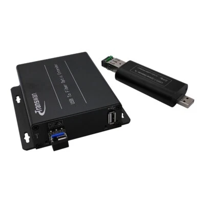 USB 2.0/1.1 Over Fiber Extender to Max 5 Km SMF, Mini Rx powered by Local PC - Image 1 of 4