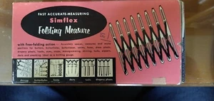Simflex Medida Plegable Vintage en Caja Original G+ 221012 - Imagen 1 de 4
