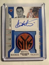ANDY RAUTINS 2010-11 Playoff Contenders Patches Ticket #146 Rookie Auto