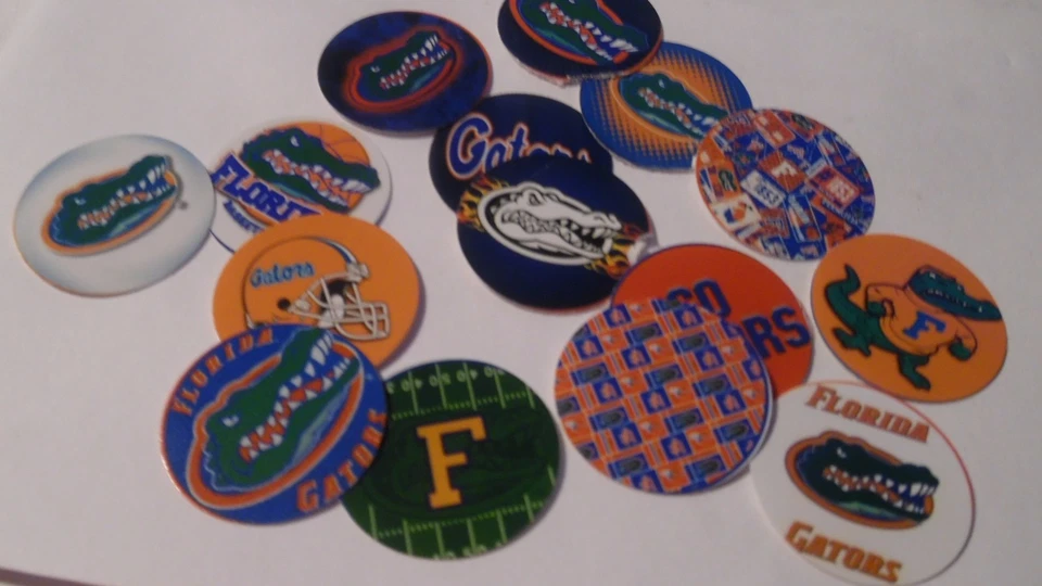 Imágenes de tapa de botella de una pulgada precortadas FLORIDA GATORS envío gratuito Foto 1 de 1