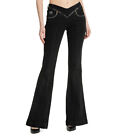 Versace Jeans Couture jeans women v-emblem E76HAB511-EDW060D24_E909 Black pants