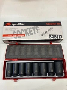 Ingersoll Rand 6461D - 8 Piece 3/4"Dr Deep Impact Socket 1" to 1-1/2" NEW! - Picture 1 of 1