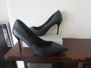 Womens HIGH HEEL Stiletto Court Shoes Size 5 Smart Office Work Shoes 9cm Heel - Picture 1 of 8