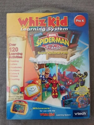 VTech Whiz Kid Learning System Marvel Spider Man & Friends Pre K New C7 - Image 1 of 4