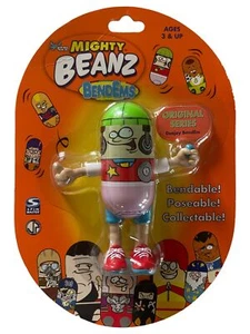 Mighty Beanz BendEms Collectible DeeJay Beanz Original Series Orange Pk - Picture 1 of 2