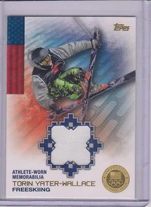 RARE 2014 TOPPS OLYMPIC TORIN YATER-WALLACE GOLD RELIC CARD ~ /25 ~ FREESKIING - Picture 1 of 2