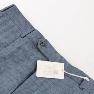 Belvest NWT Flat Front Dress Pants Size 50 34 US Blue 100% Wool - Picture 1 of 11