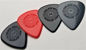 Dunlop Delrin 500 Prime Grip Guitar (450P2.0,1.14,.96,.71) Black 4 Picks - Picture 1 of 1