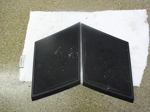 Porsche Cayenne Turbo Centre Dash Corner Speaker Grills in Black LY03 - Picture 1 of 8