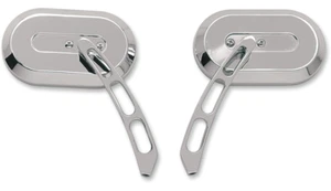 Drag Specialties Right Side Oval Mirror, Chrome - Picture 1 of 1