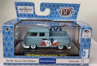 M2 Machines 1959 VW Double Cab Truck USA Model WMTS11 18-26 Auto-Thentics - Image 1 of 4