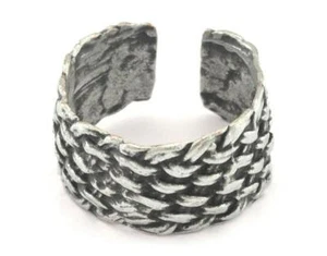 Verstellbarer Ring Antik Versilbert Messing (18mm 7,5US Innengröße) 2756 - Bild 1 von 3